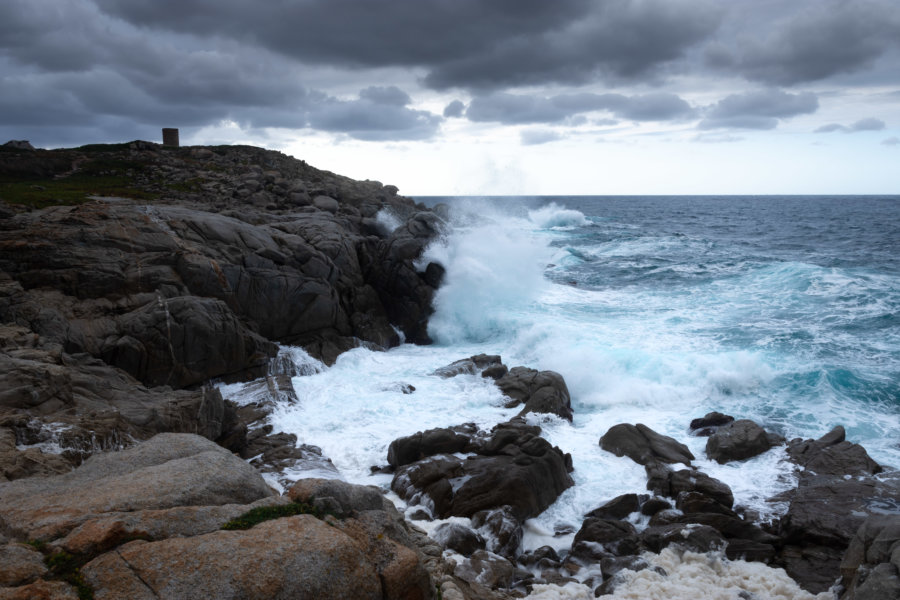 Pointe de Spano par mauvais temps