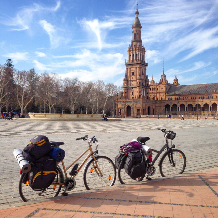 Voyage à vélo à Séville en Espagne