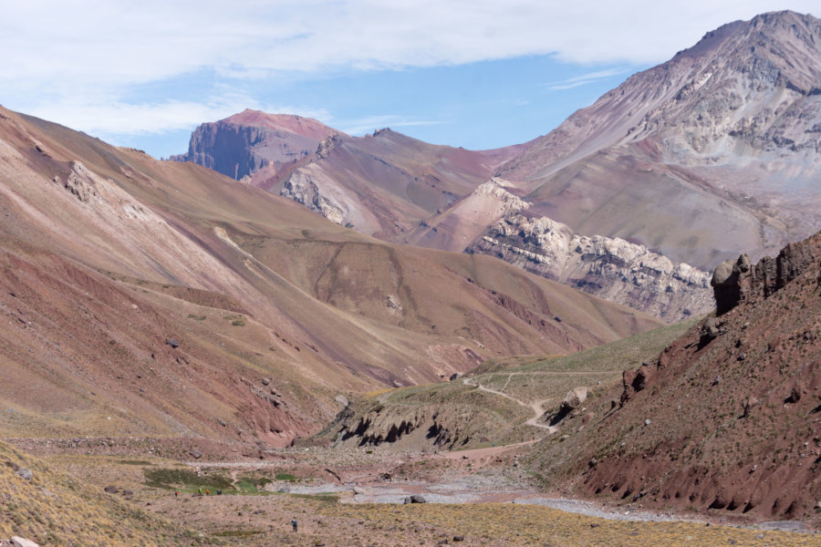 Le Cerro Aconcagua dans les andes argentines