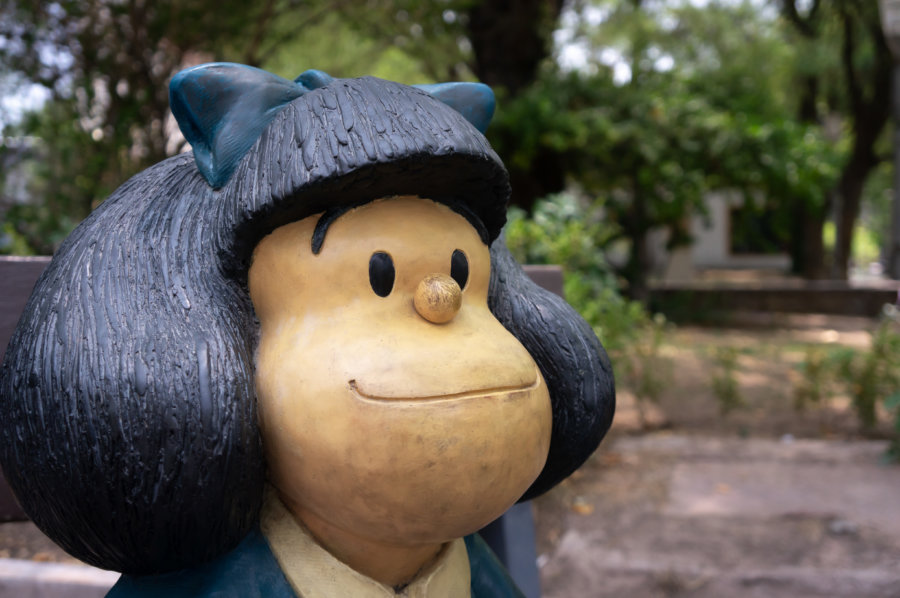 Statue de Mafalda à Mendoza