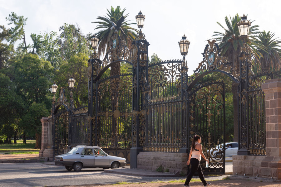 Entrée du Parc San Martin à Mendoza