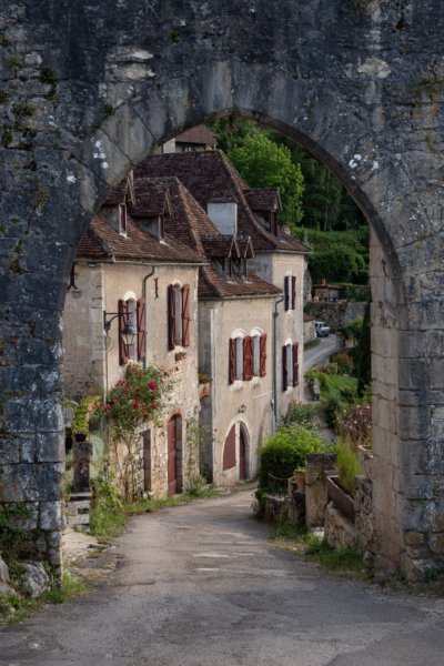 Porte de Rocamadour à Saint-Cirq-Lapopie