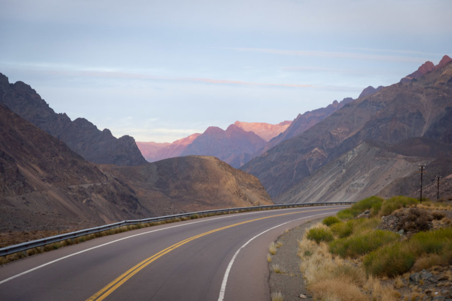 Coucher de soleils sur les Andes en Argentine