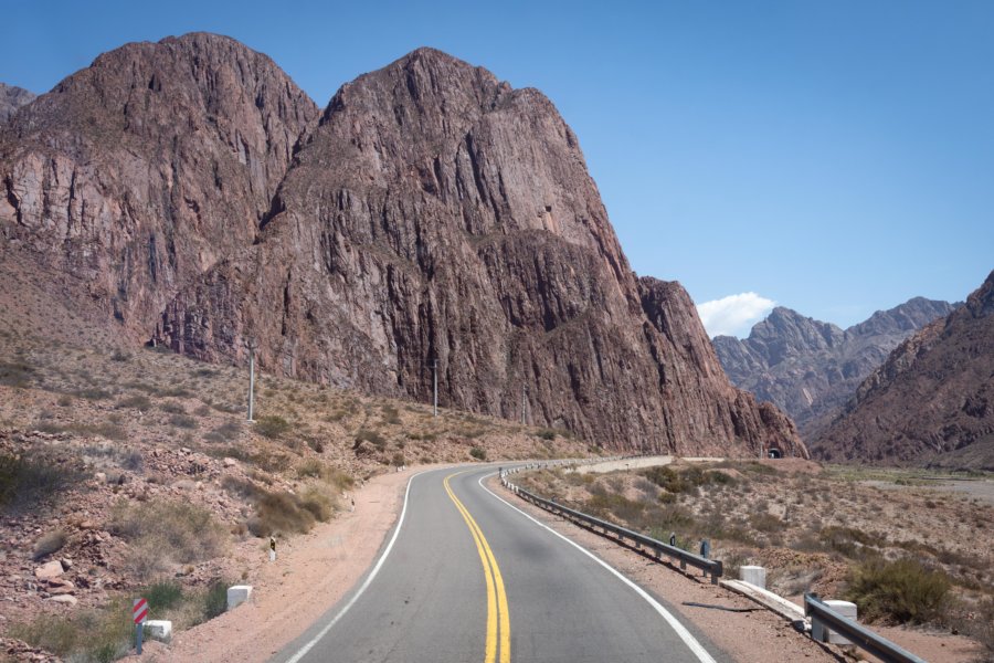 Route entre Mendoza et Uspallata