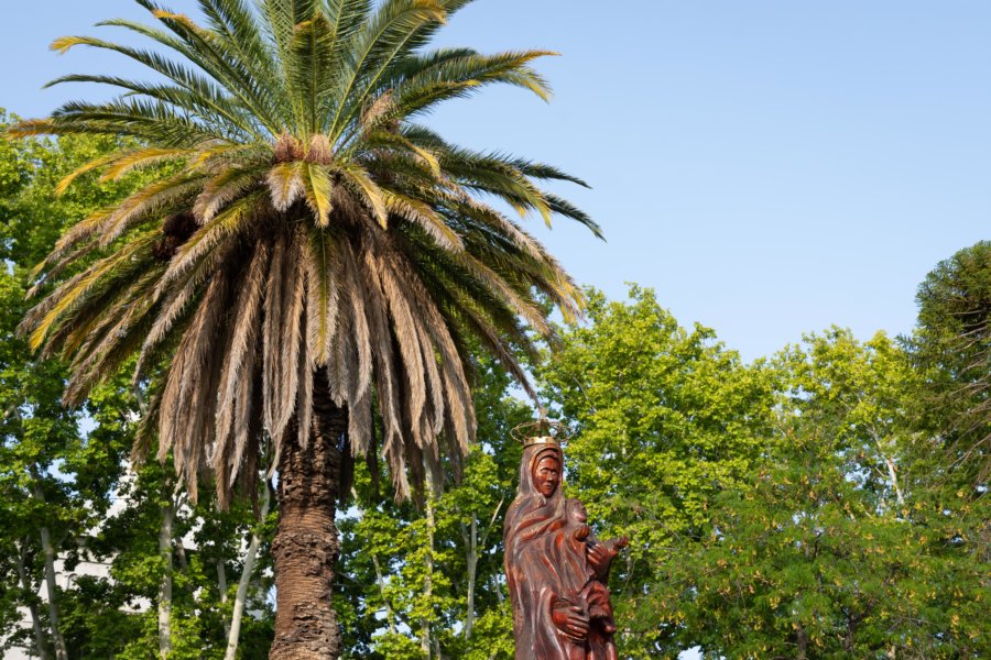 Statue en bois à San Rafael