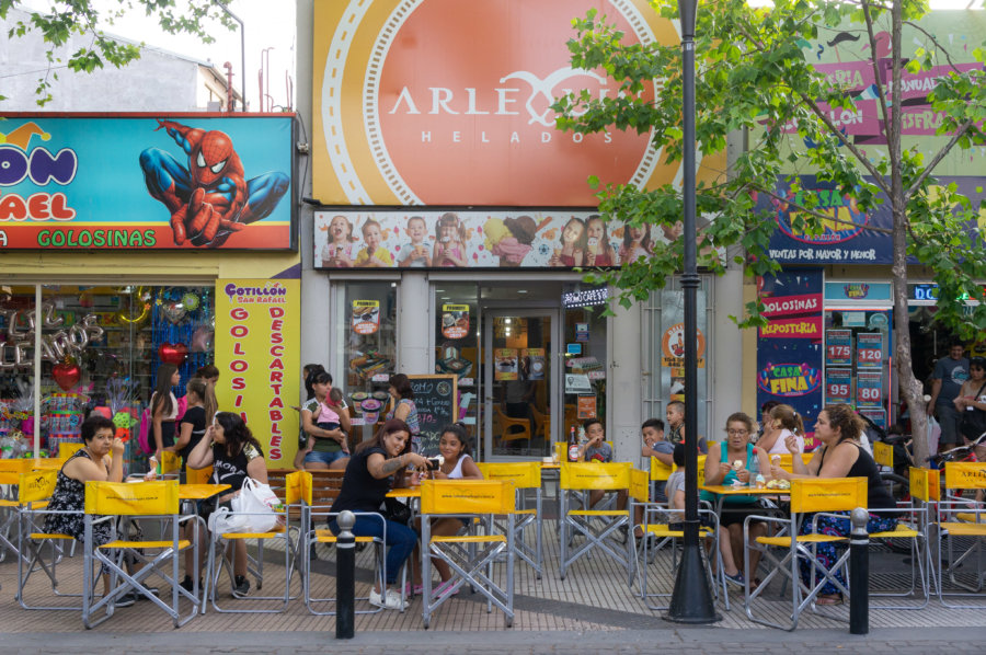 Terrasse dans la ville de San Rafael