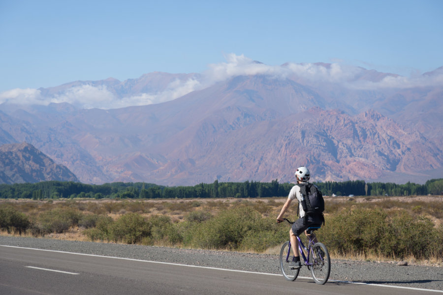 Cyclotourisme à Uspallata