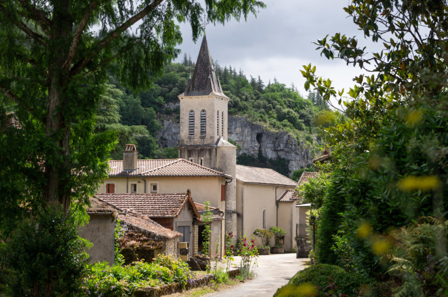 Village de Bouziès dans le Lot