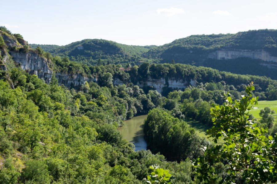 Les Gorges de l'Aveyron depuis Penne