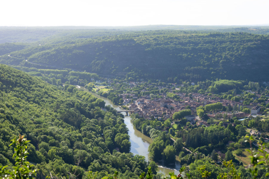 Saint-Antonin-Noble-Val depuis le Roc d'Anglars