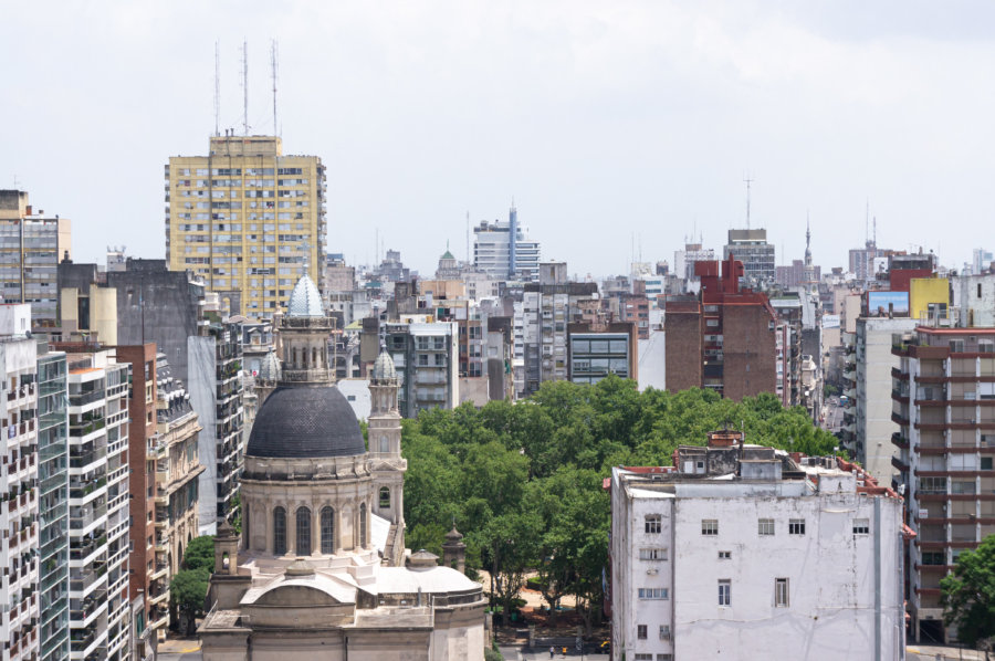 Vue panoramique sur Rosario en Argentine