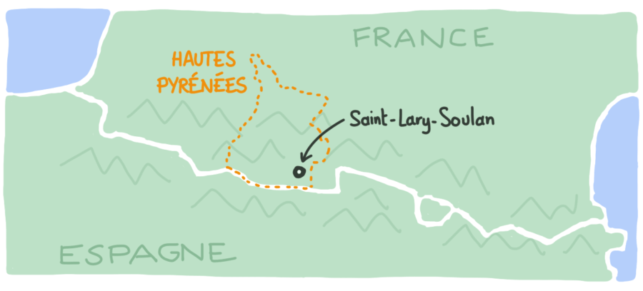 Carte Saint-Lary-Soulan Hautes Pyrenees