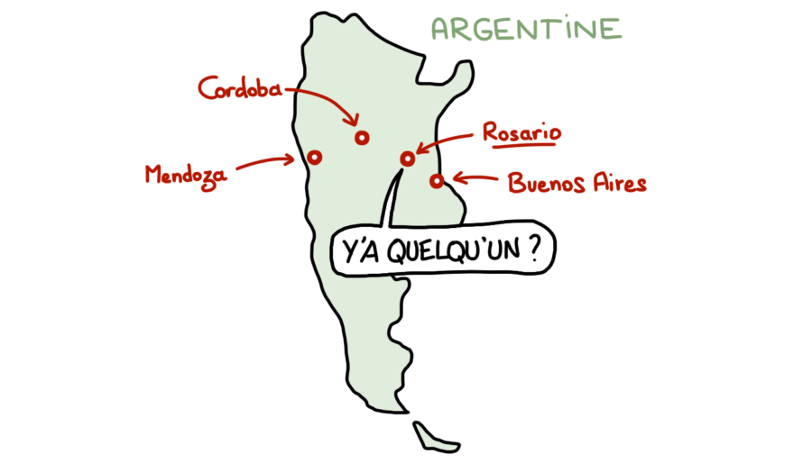 Carte d'Argentine, Rosario Cordoba