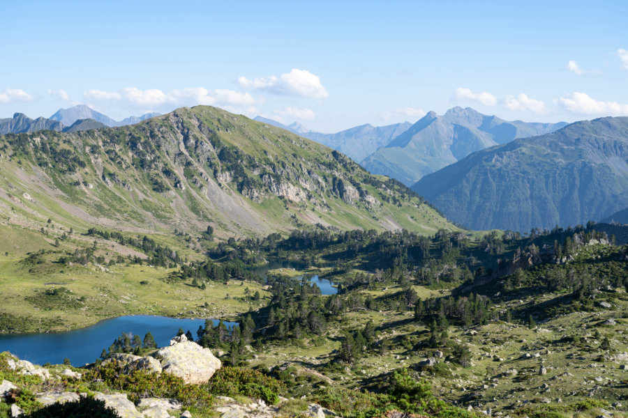 Lacs de la réserve du Néouvielle dans les Pyrénées