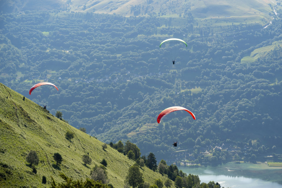 Parapente au col d'Azet, lac de Génos-Loudenvielle