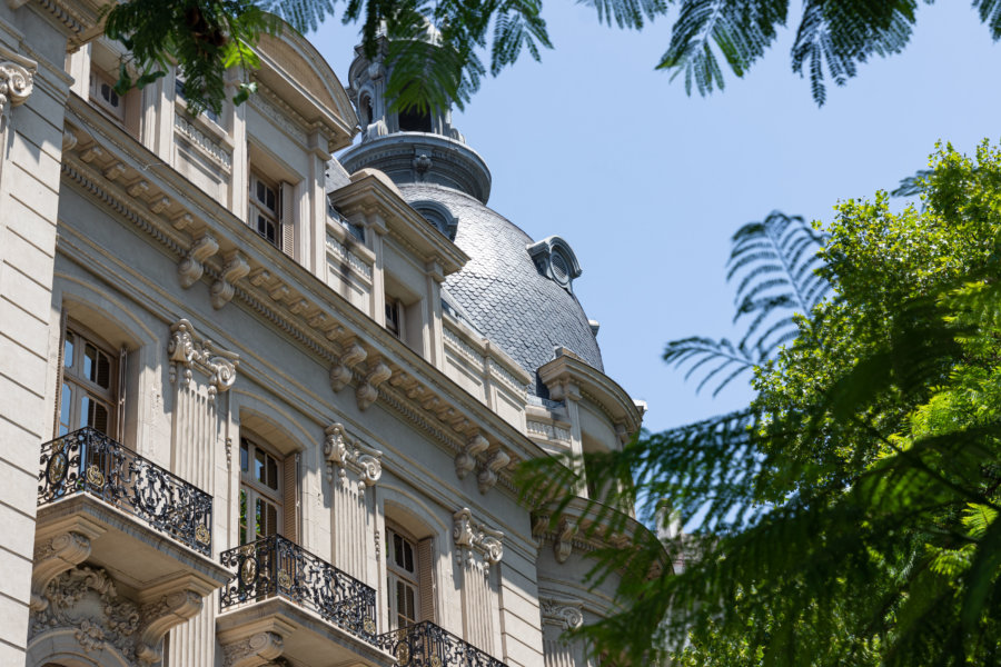 Architecture dans le quartier de la Recoleta à Buenos Aires