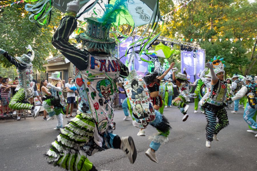 Danseurs pour les murgas de Buenos Aires