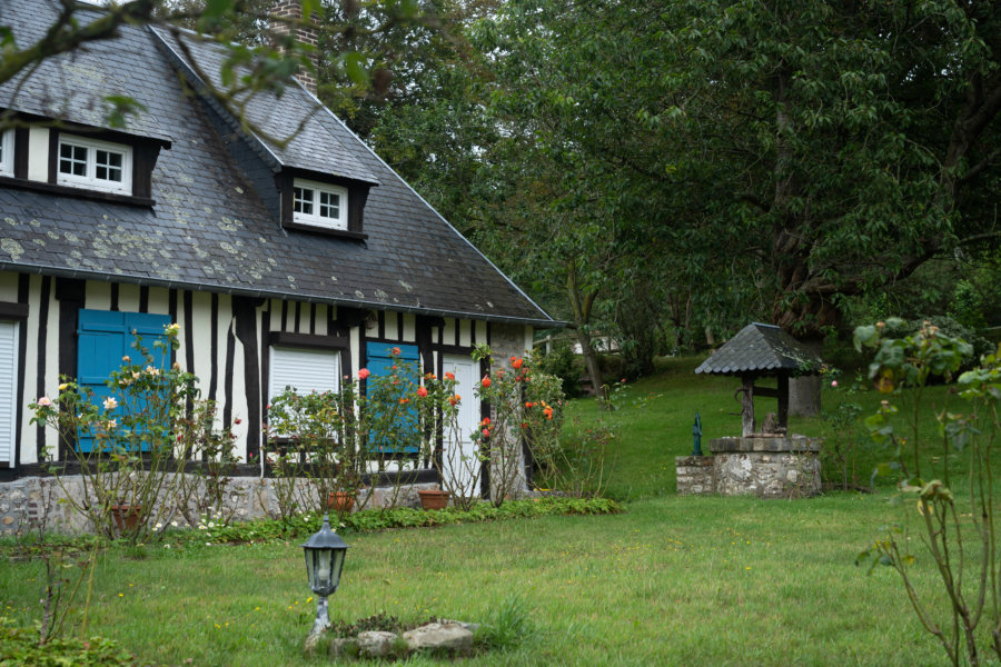 Belle maison normande à Veulettes-sur-Mer, randonnée GR21 Normandie