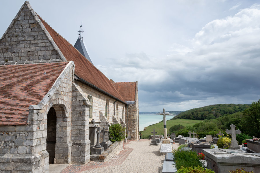 Cimetière marin et église de Varengeville-sur-Mer