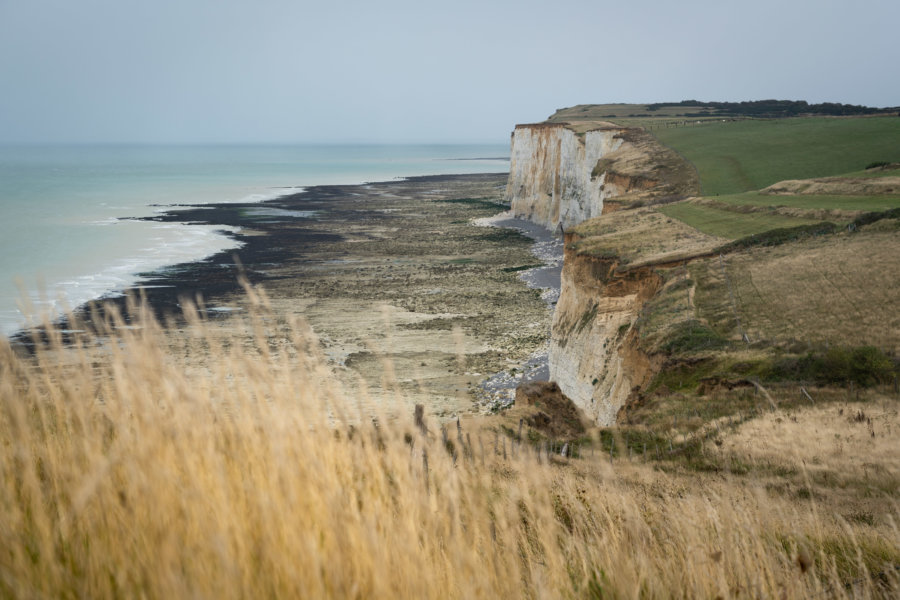 Randonnée GR21 sur les falaises normandes près du Tréport