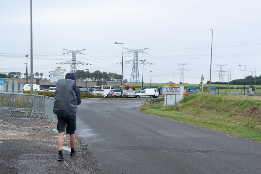 GR21 : randonnée près de la centrale de Penly