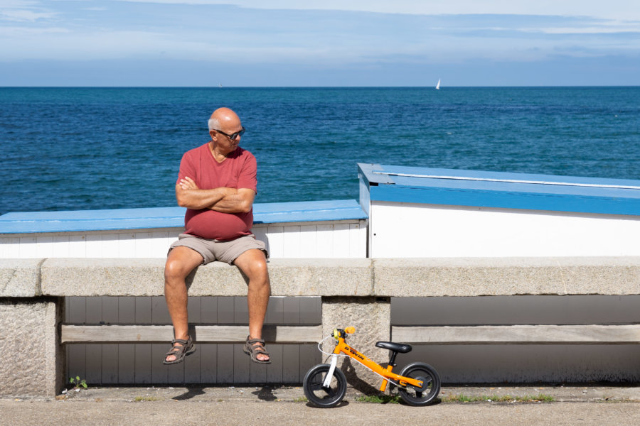 Petit vélo, Fécamp l'été