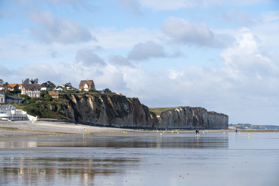 Plage de Quiberville à marée basse