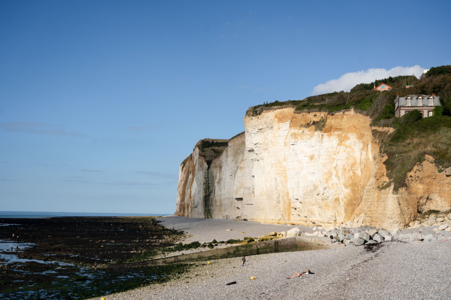 Plage et falaises de Saint-Pierre-en-Port, randonnée GR21 Normandie