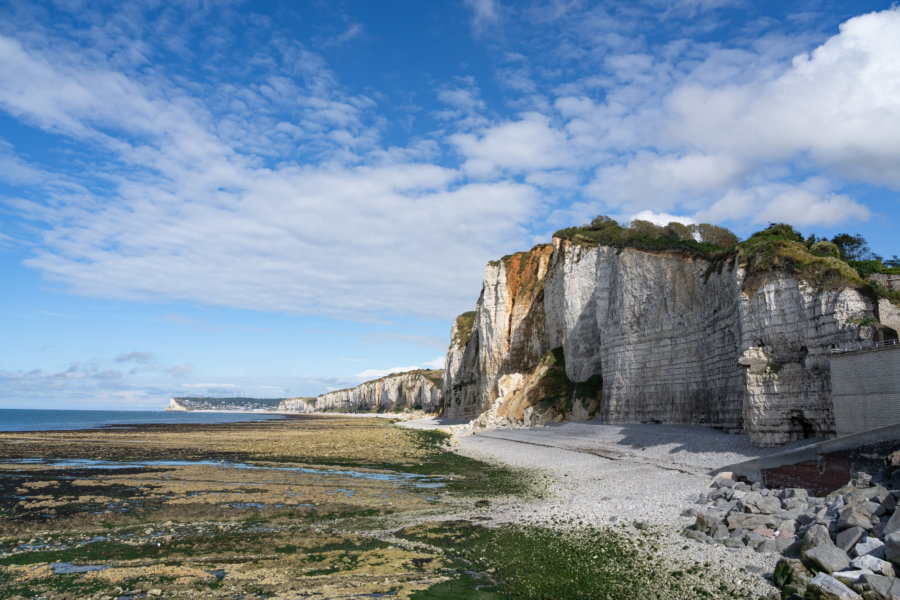 Falaises sur la plage d'Yport