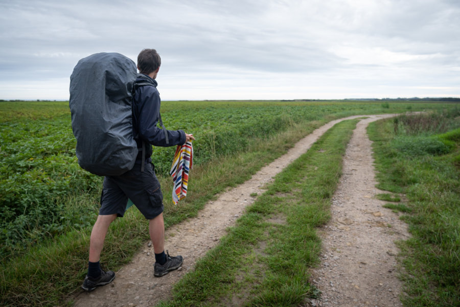 Randonnée sous la pluie sur le GR21 en Normandie