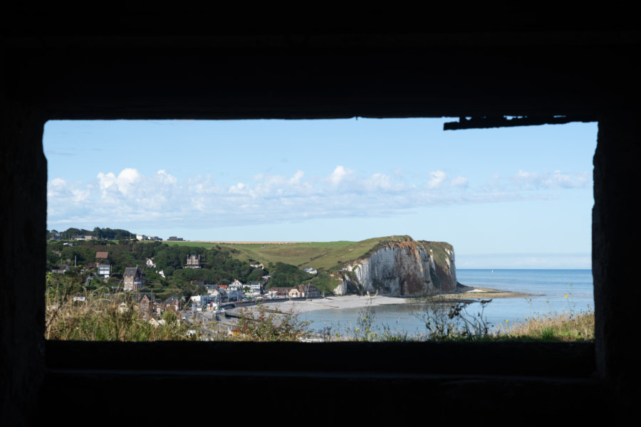 Veulettes à travers un bunker