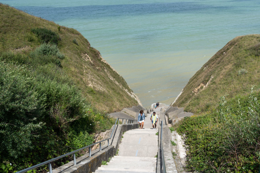 Valleuse de la côte d'Albâtre sur le GR21 en Normandie