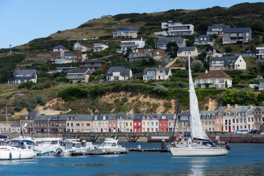 Port de plaisance à Fécamp, randonnée GR21 Normandie