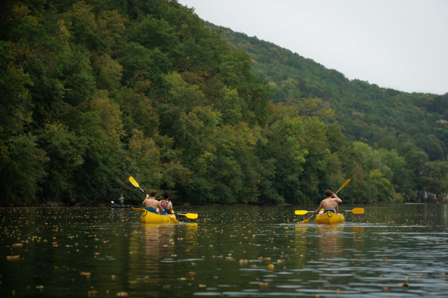 Excursion en canoë sur la Dordogne