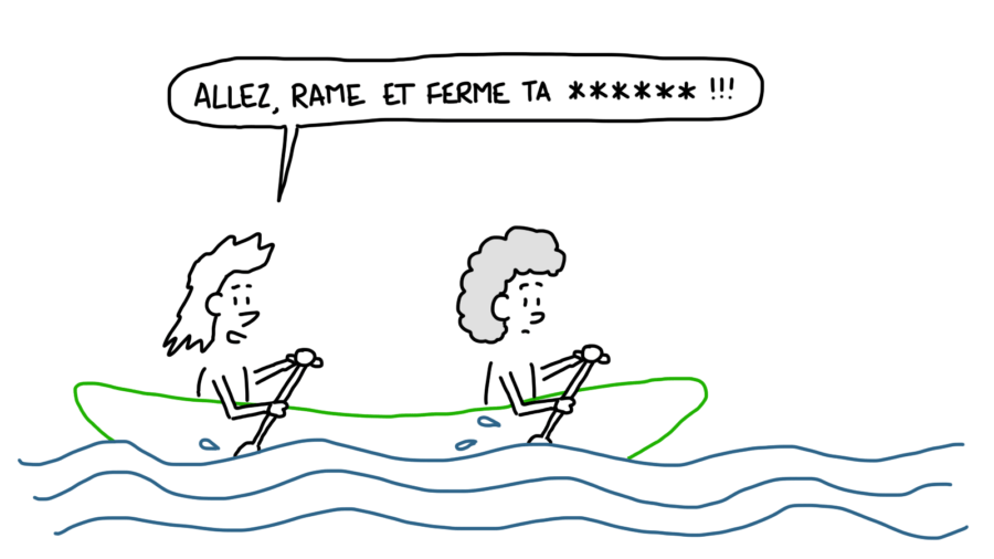 Dessin : canoë ferme ta