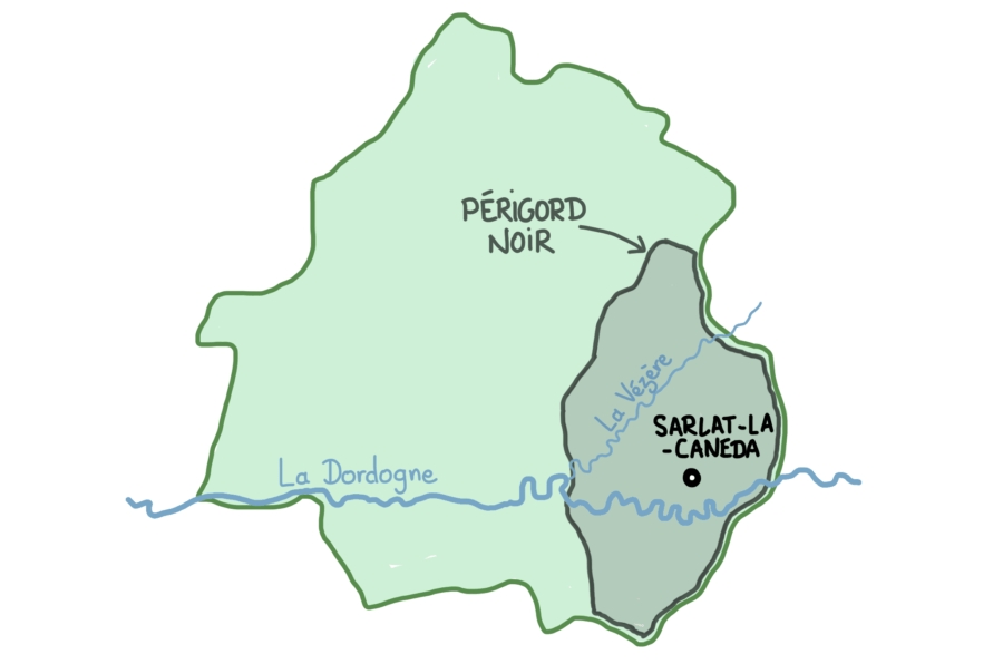 Carte Dordogne Périgord Noir