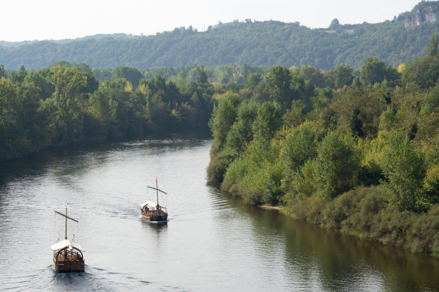 Tour en Gabares sur la Dordogne à La Roque Gageac