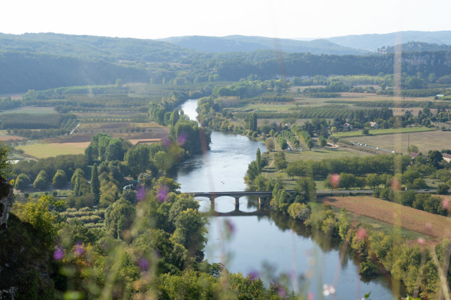 Vue sur la Dordogne depuis le belvédère de Domme