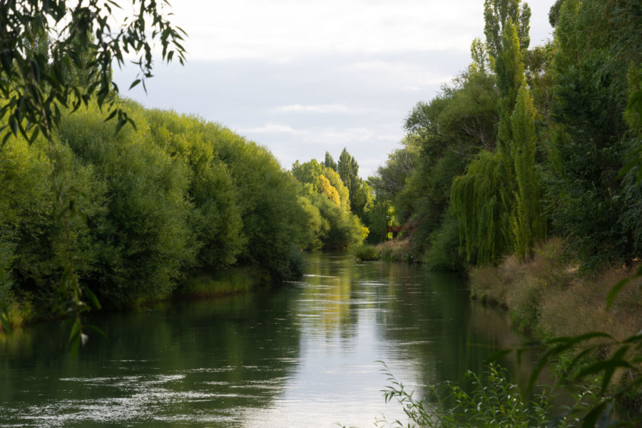 Fleuve chubut à Gaiman en Argentine