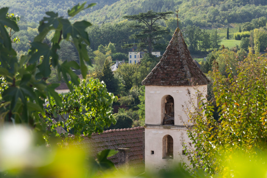 Église de Luzech, village de la vallée du Lot