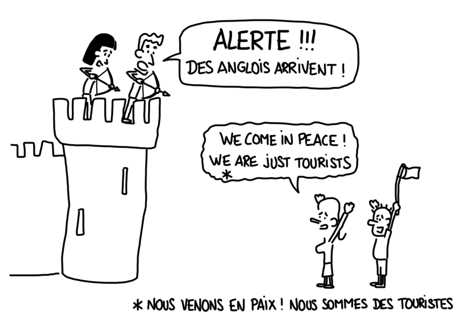 Dessin : les Anglois arrivent !