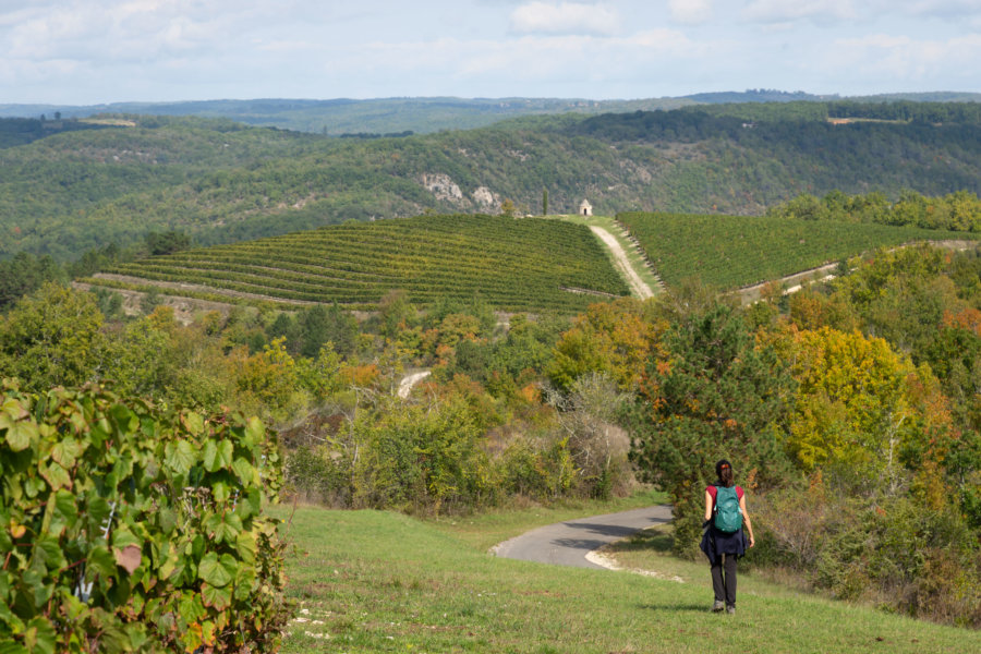 Randonnée près d'Albas : le Lot à l'automne