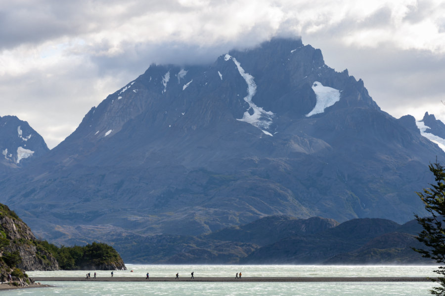 Randonnée du lago Grey à Torres del Paine au Chili