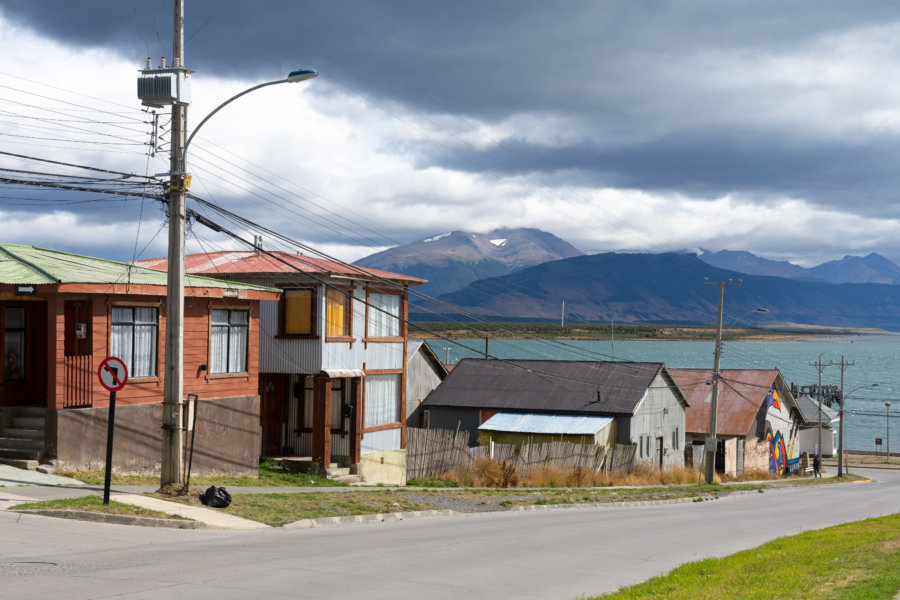 Ville de Puerto Natales au Chili