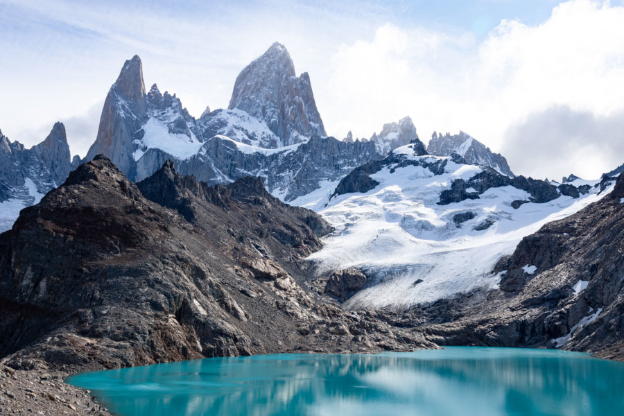 Laguna de los tres et Fitz Roy en Patagonie