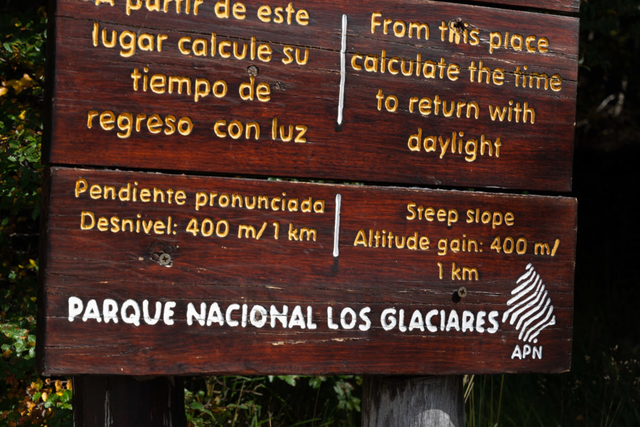 Montée raide lors de la randonnée au Fitz Roy