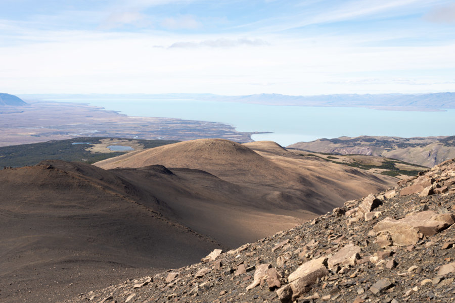 Randonnée Loma Pliegue Tumbado, désert et Lago Argentino