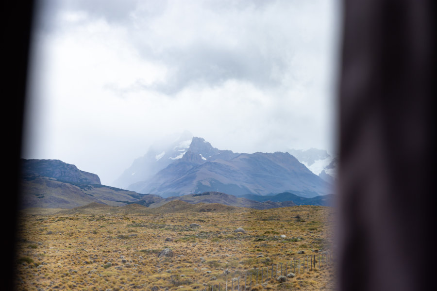 Trajet en bus vers El Chaltén en Patagonie argentine