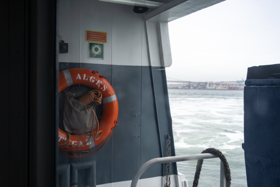 Traversée du Tage en bateau entre Lisbonne et Almada