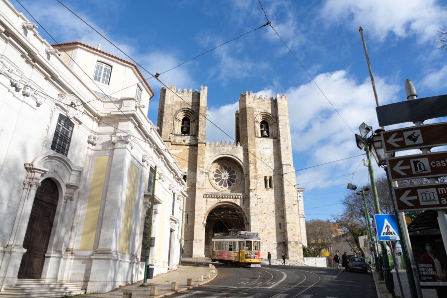 Cathédrale Sé, quartier d'Alfama à Lisbonne